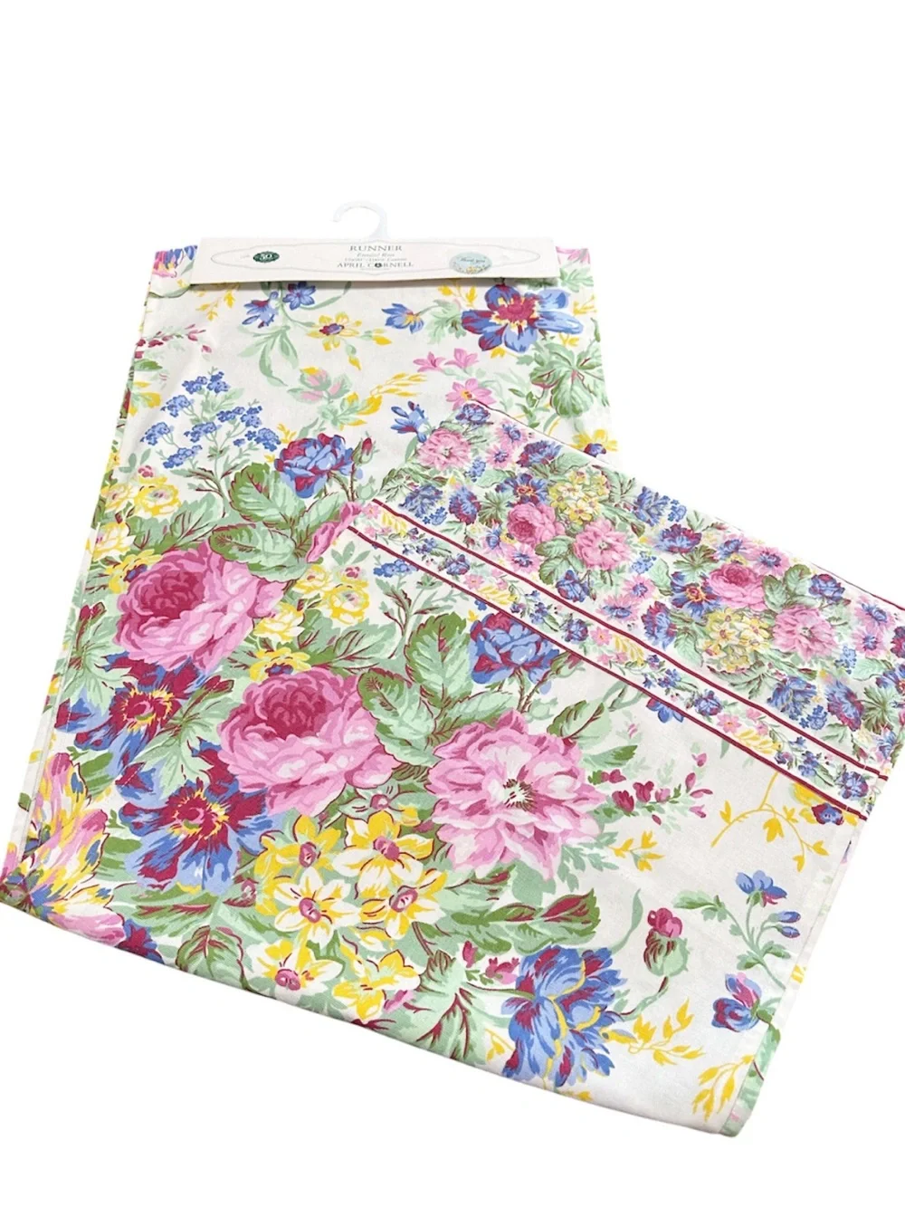 NEW April Cornell ETERNAL ROSE Table Runner 16” x 90”